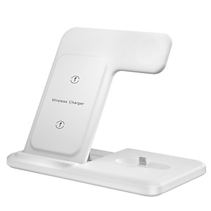 Беспроводное зарядное устройство 3 в 1 для iPhone&Pods&Watch 15 Вт White