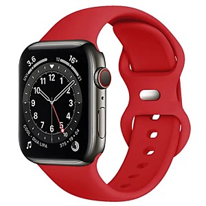 Силиконовый ремешок для Apple Watch 38-40-41мм (M-L) RED